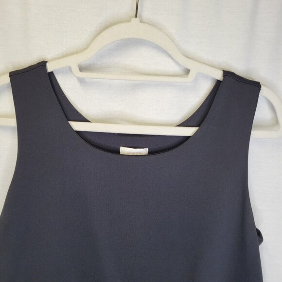 Chico's Women's Size 2 Tank Top Black Layered Shapewear Sleeveless - Picture 3 of 6